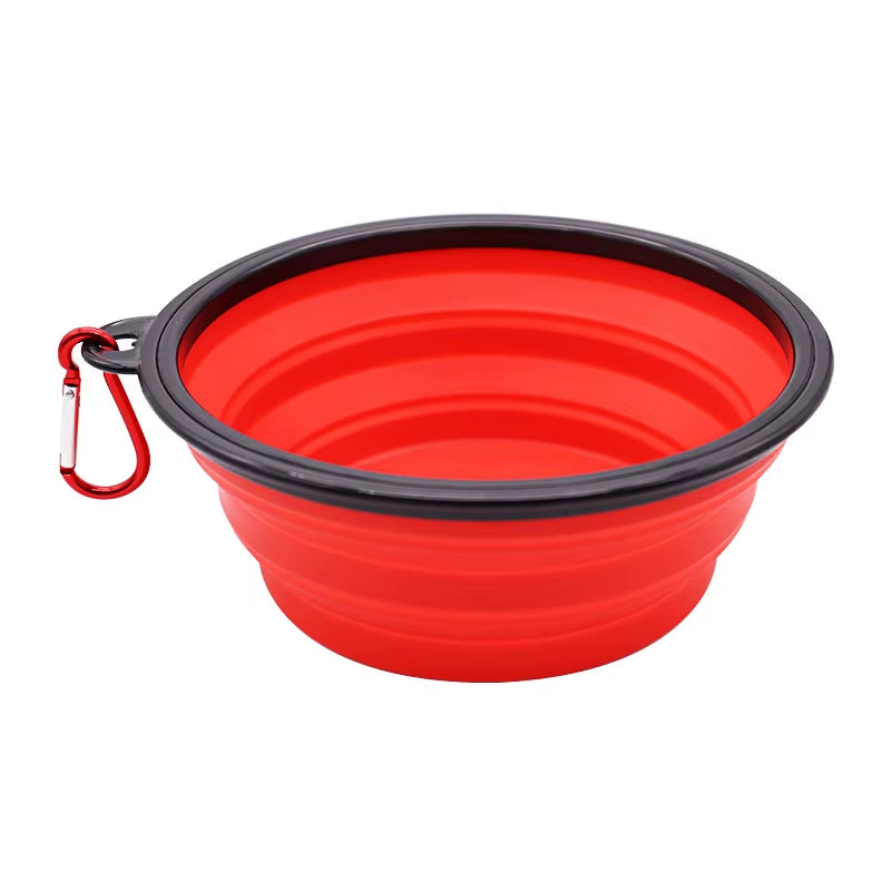 Large 34Oz Collapsible Silicone Dog Bowls Portable Eco-Friendly Travel Food and Water Feeders Custom Logo Acceptable for Pets