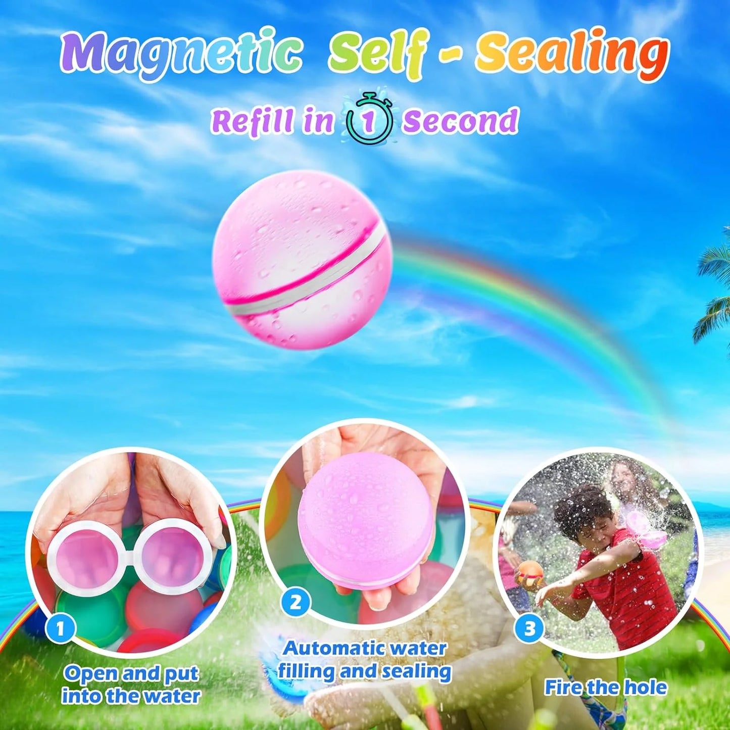 Magnetic Water Balloons – Eco-Friendly and Reusable