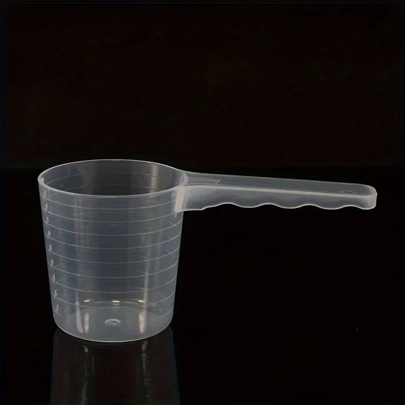 1Pc Transparent Pet Measuring Spoon with Scale Plastic Dog Cat Feeding Shovel Pet Tableware Supplies 50G 100Ml