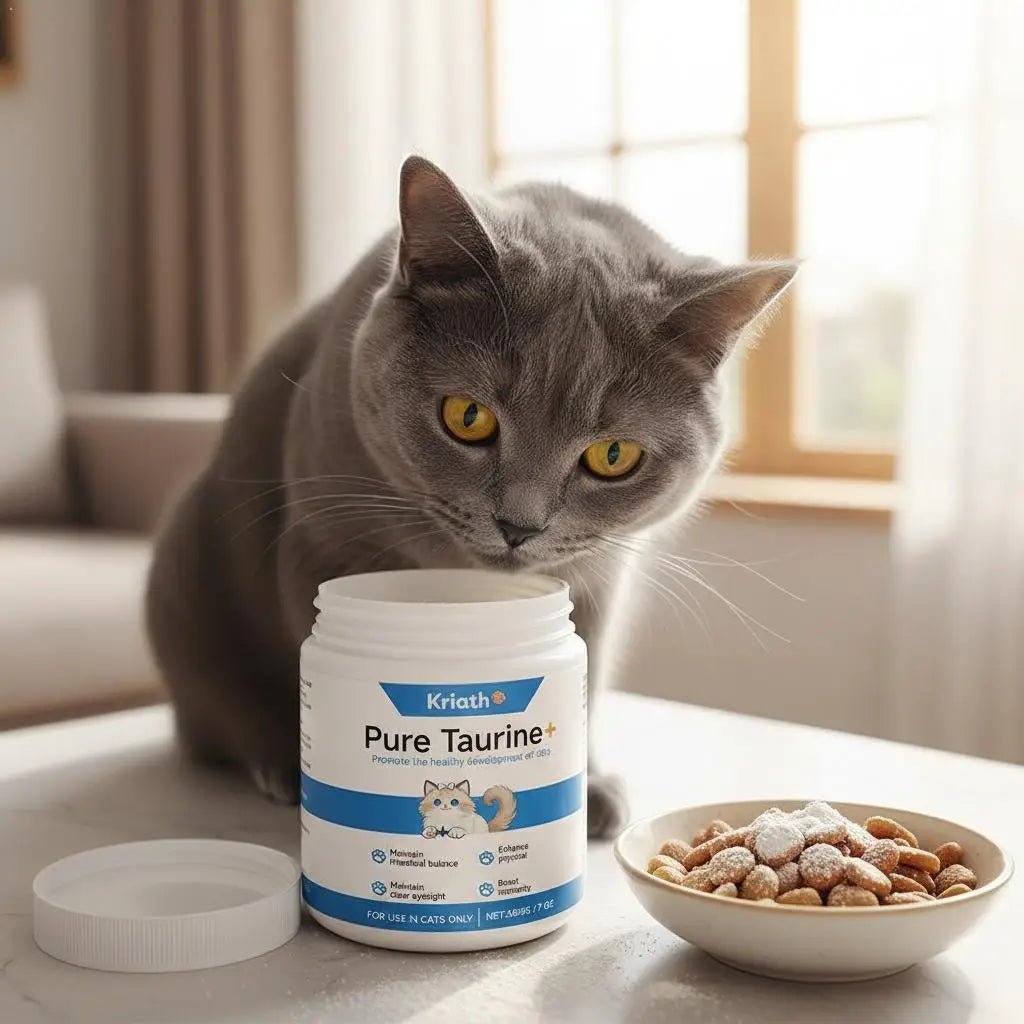 Cat Taurine Powder Eye Heart Health Care Dietary Supplement for Kitten Adult Cats Immune System Support Nutrient Food Additive
