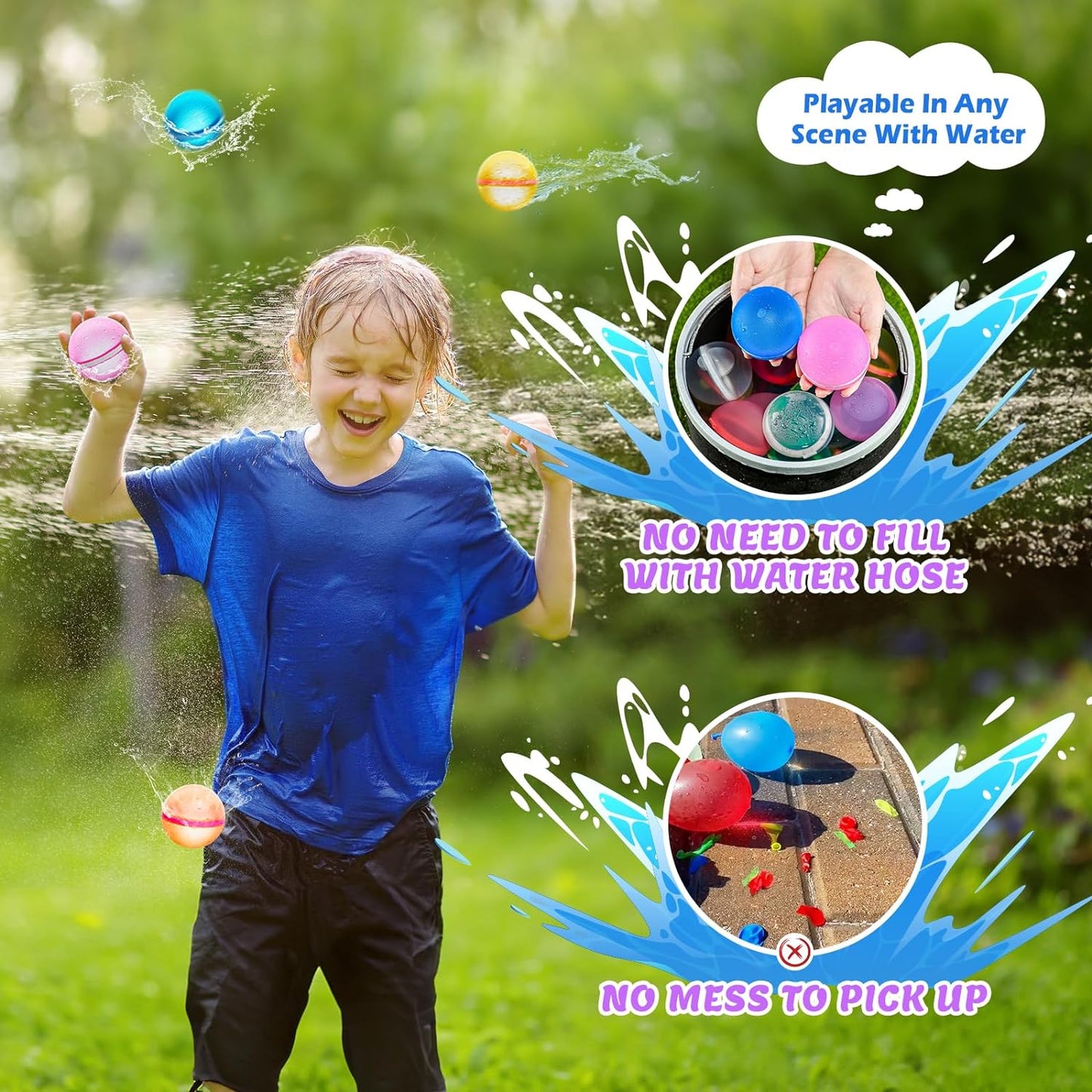 Magnetic Water Balloons – Eco-Friendly and Reusable